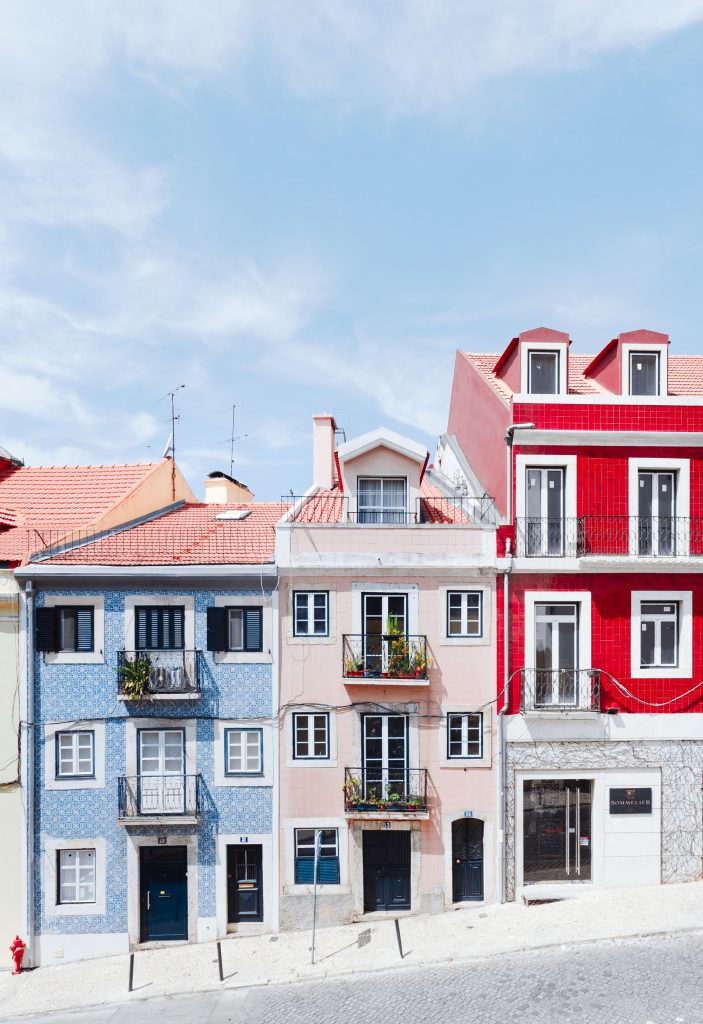 Häuserblock in Lissabon
